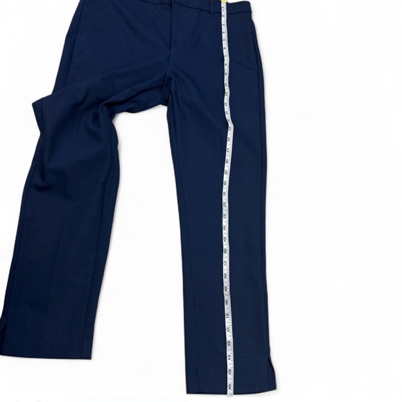 MNG Mango Women’s Navy Dress Pants Size 8 EUR 40 Slim Fit Ankle Work Career - Picture 9 of 10